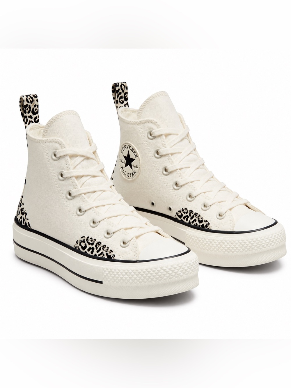 Converse Chuck Taylor All Star Lift Platform Leopard High Top Sneakers 7.5 NWT
